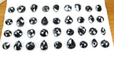 Pick Any-Natural Loose Diamond Pear Round and Marquise Rose Cut Jet Black Fancy Colour Pick Any-Natural