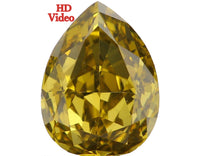 Natural Loose Diamond Pear Green Color SI1 Clarity 6.75 MM 0.67 Ct KDL6469