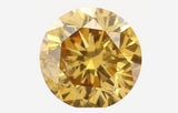 Natural Loose Diamond Round Fancy Dark Yellow Color I1 Clarity 3.20 MM 0.14 Ct L6434