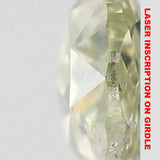 GIA Certified Natural Loose Pear Modified Brilliant Cut Diamond, Fancy Light Green-Yellow Color Diamond, Pear Shape Diamond 0.32 CT L4429