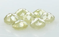 Natural Loose Diamond Round Rose Cut Yellow Grey Color I3 Clarity 7 Pcs 1.28 Ct KDL5985