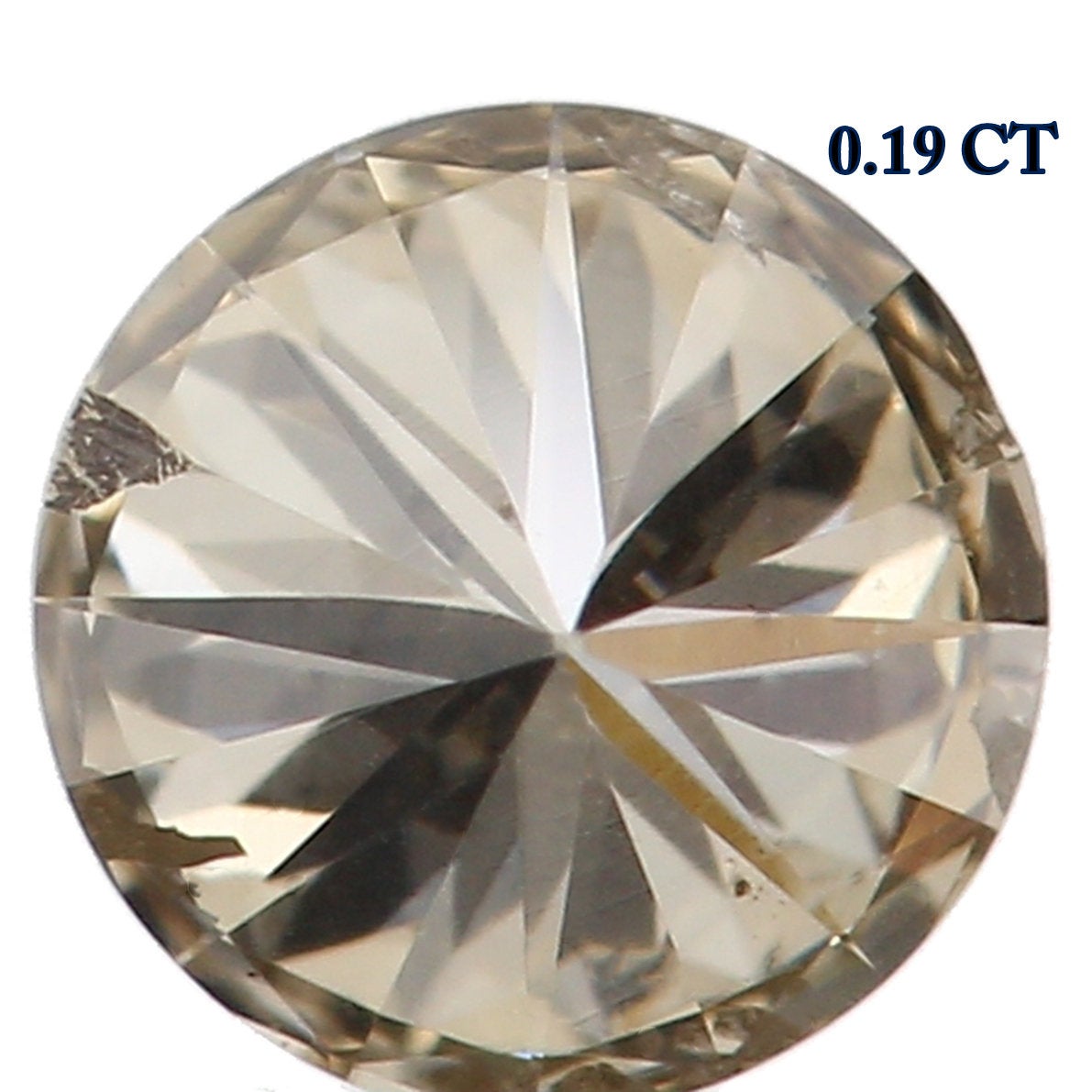 Natural Loose Diamond Round Brown Color I1 Clarity 3.60 MM 0.19 Ct L5442