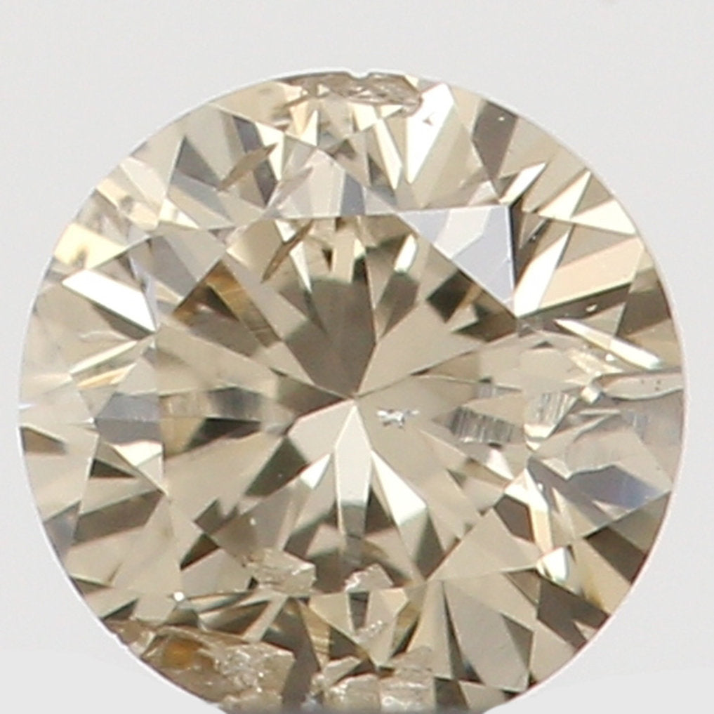 Natural Loose Diamond Round Brown Color SI2 Clarity 2.85 MM 0.10 Ct L5990