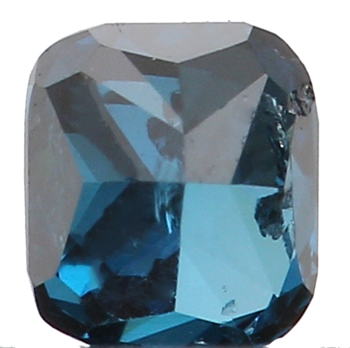 Natural Loose Diamond Cushion Blue Color SI1 Clarity 2.60 MM 0.09 Ct KR1184