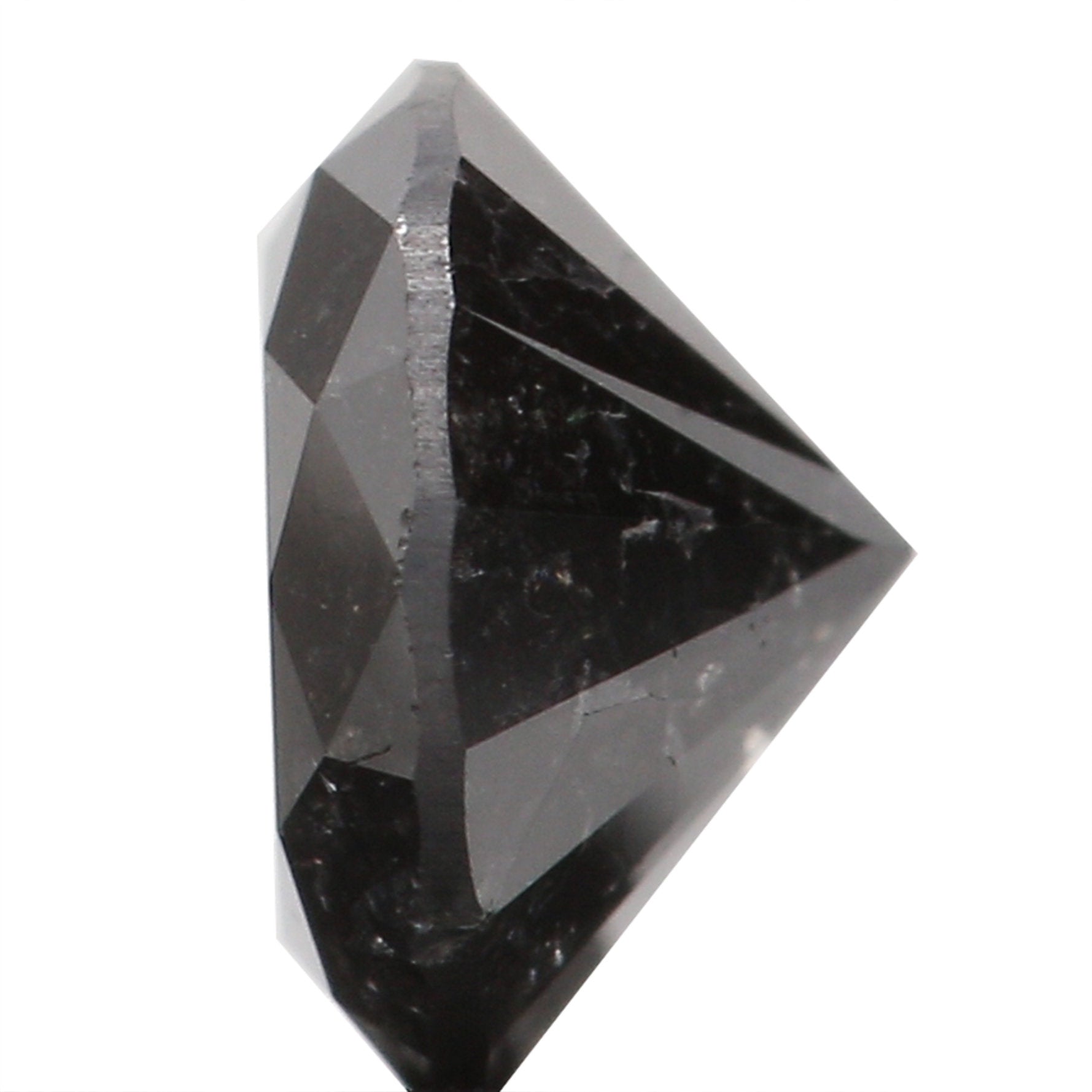 Natural Loose Diamond Round Black Grey Color I3 Clarity 4.75 MM 0.43 Ct KQL5995