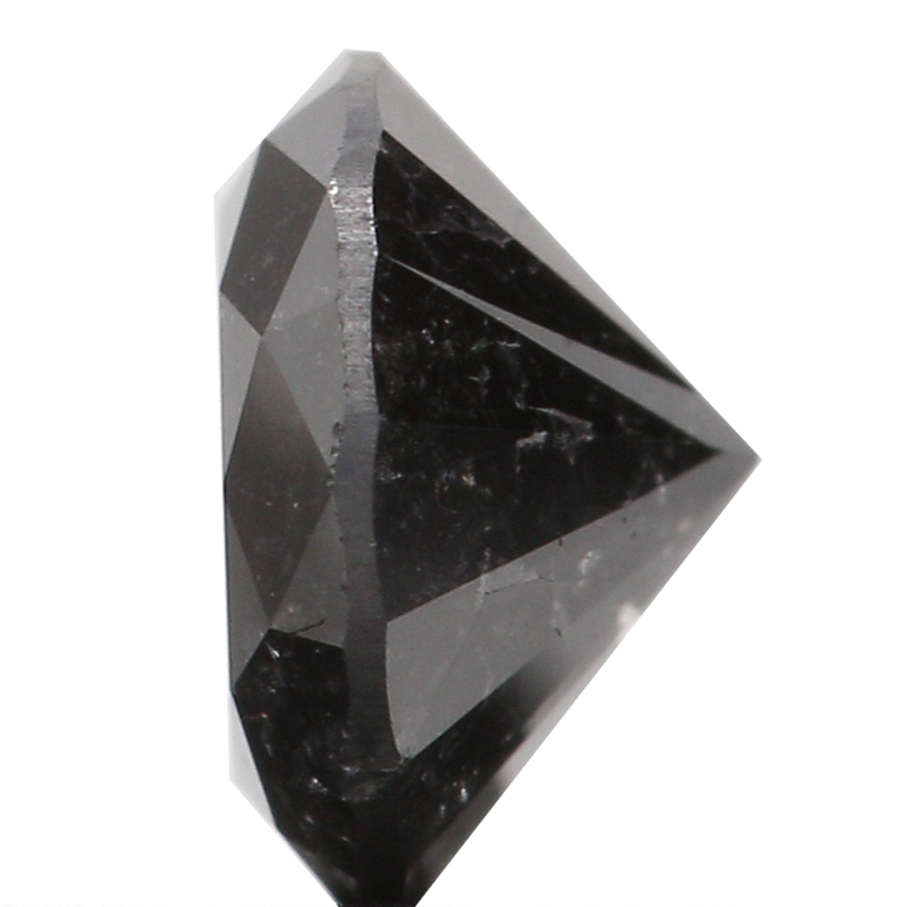 0.43 CT Natural Loose Round Shape Diamond Black Grey Color Round Shape Diamond 4.75 MM Salt And Pepper Round Brilliant Cut Diamond QL5995