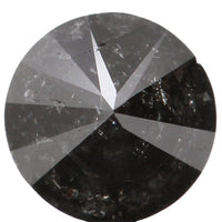 Natural Loose Diamond Round Black Grey Color I3 Clarity 4.75 MM 0.43 Ct KDL5995