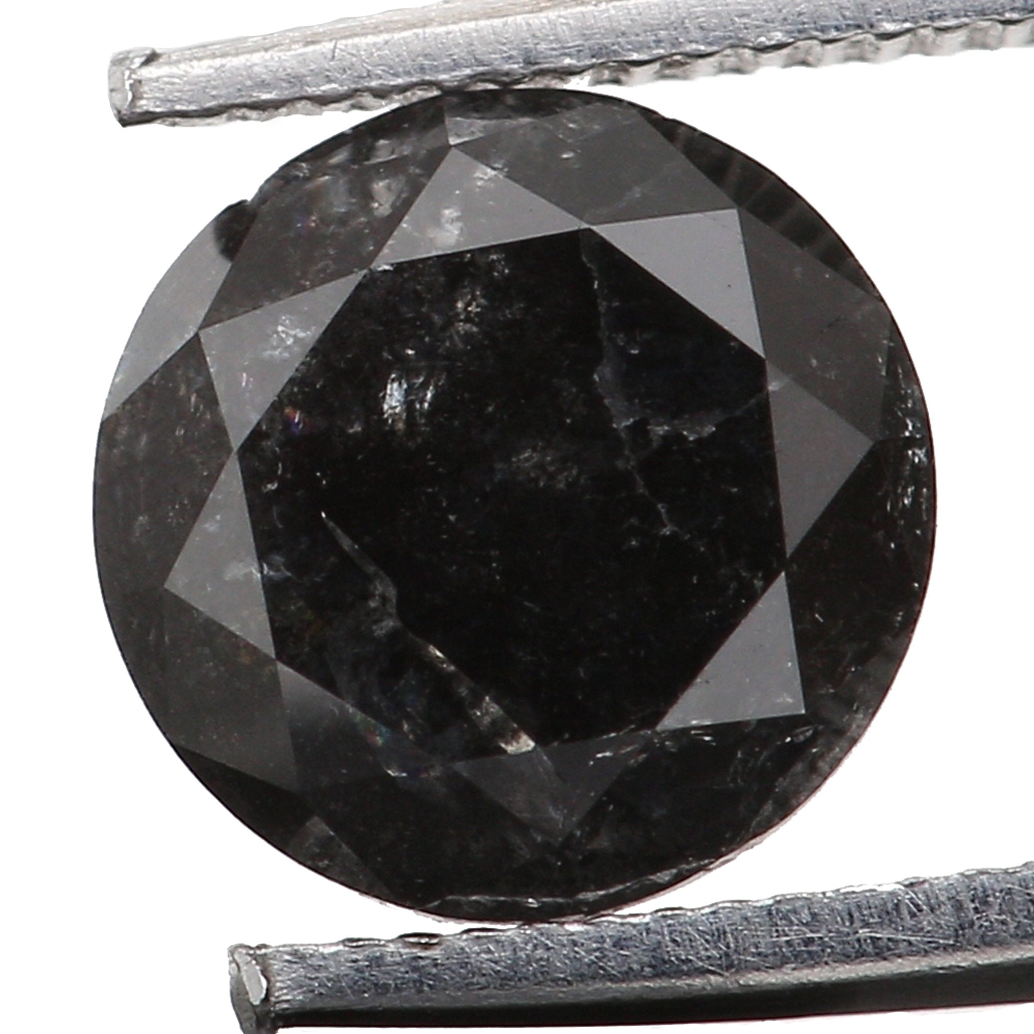 Natural Loose Diamond Round Black Grey Color I3 Clarity 4.75 MM 0.43 Ct KQL5995