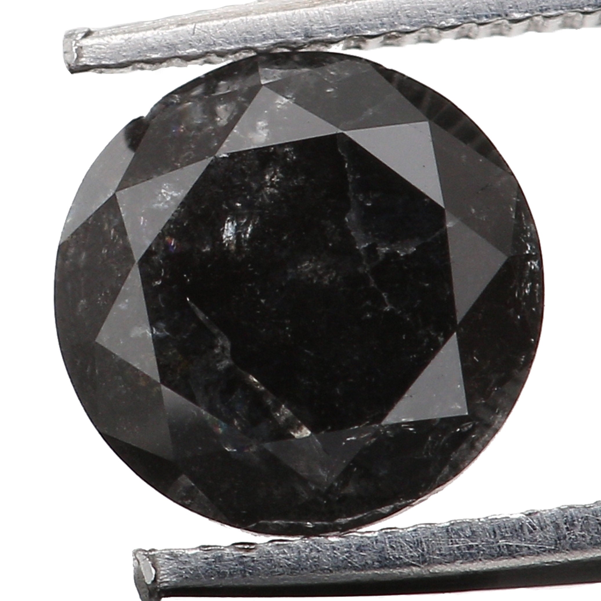 0.43 CT Natural Loose Round Shape Diamond Black Grey Color Round Shape Diamond 4.75 MM Salt And Pepper Round Brilliant Cut Diamond QL5995