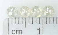 Natural Loose Diamond Round Rose Cut Grey Color I3 Clarity 4 Pcs 0.94 Ct KDK1036