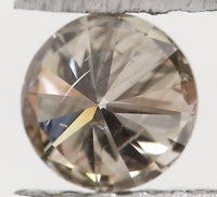 Natural Loose Diamond Round Brown Color I2 Clarity 3.80 MM 0.21 Ct KR801