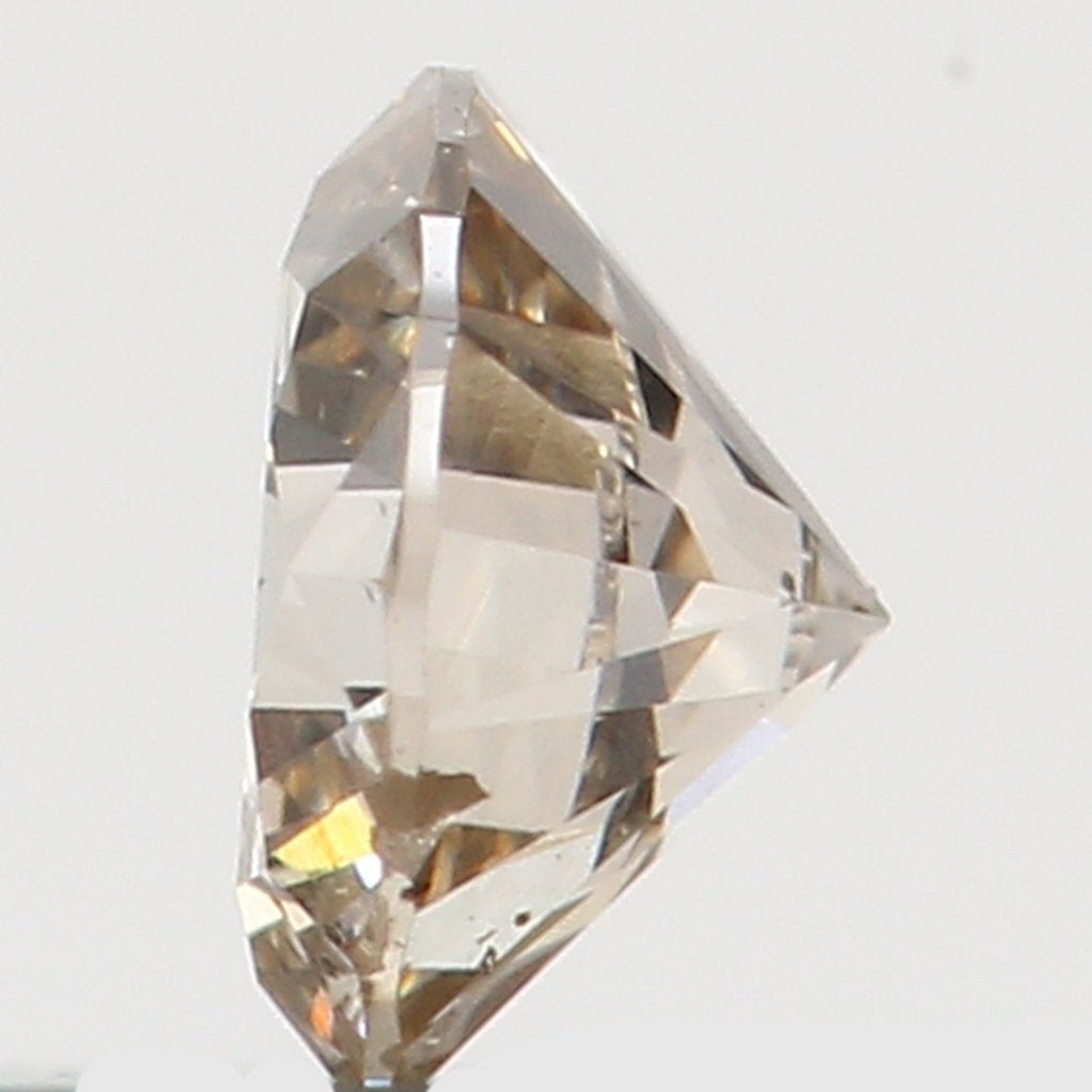 Natural Loose Diamond Round Brown Color SI2 Clarity 3.10 MM 0.12 Ct L5463