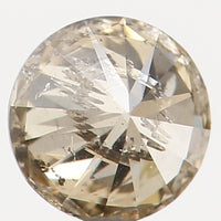 Natural Loose Diamond Round Brown Color I1 Clarity 3.00 MM 0.10 Ct L5462