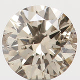 Natural Loose Diamond Round Brown Color I1 Clarity 3.20 MM 0.12 Ct KR805