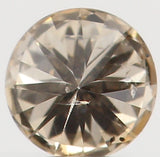 Natural Loose Diamond Round Brown Color SI1 Clarity 2.80 MM 0.09 Ct KR828