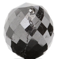 Natural Loose Diamond Drop Black Color I3 Clarity 7.50 MM 2.99 Ct KR1191