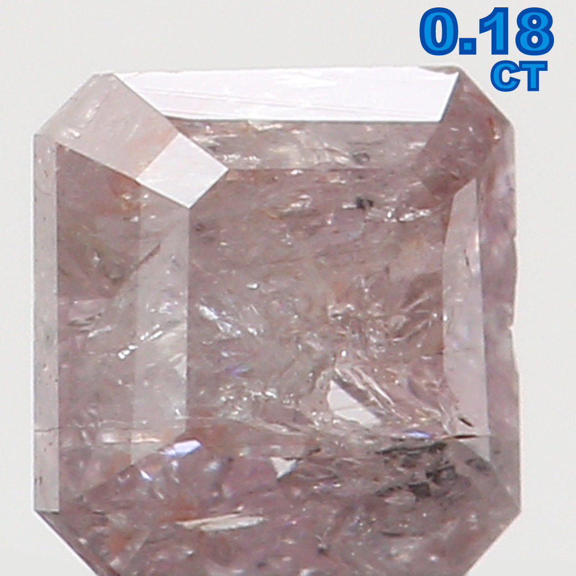 Natural Loose Diamond Radiant Pink Color I3 Clarity 2.90 MM 0.18 Ct L6160