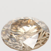 Natural Loose Diamond Round Brown Color SI2 Clarity 3.80 MM 0.209 Ct KR1234