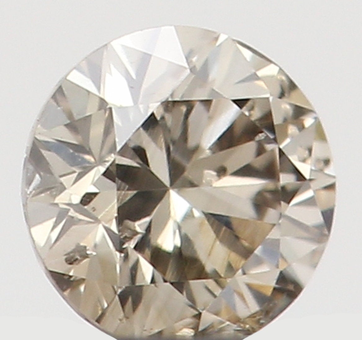 Natural Loose Diamond Round Brown Color I1 Clarity 2.90 MM 0.104 Ct KR1231