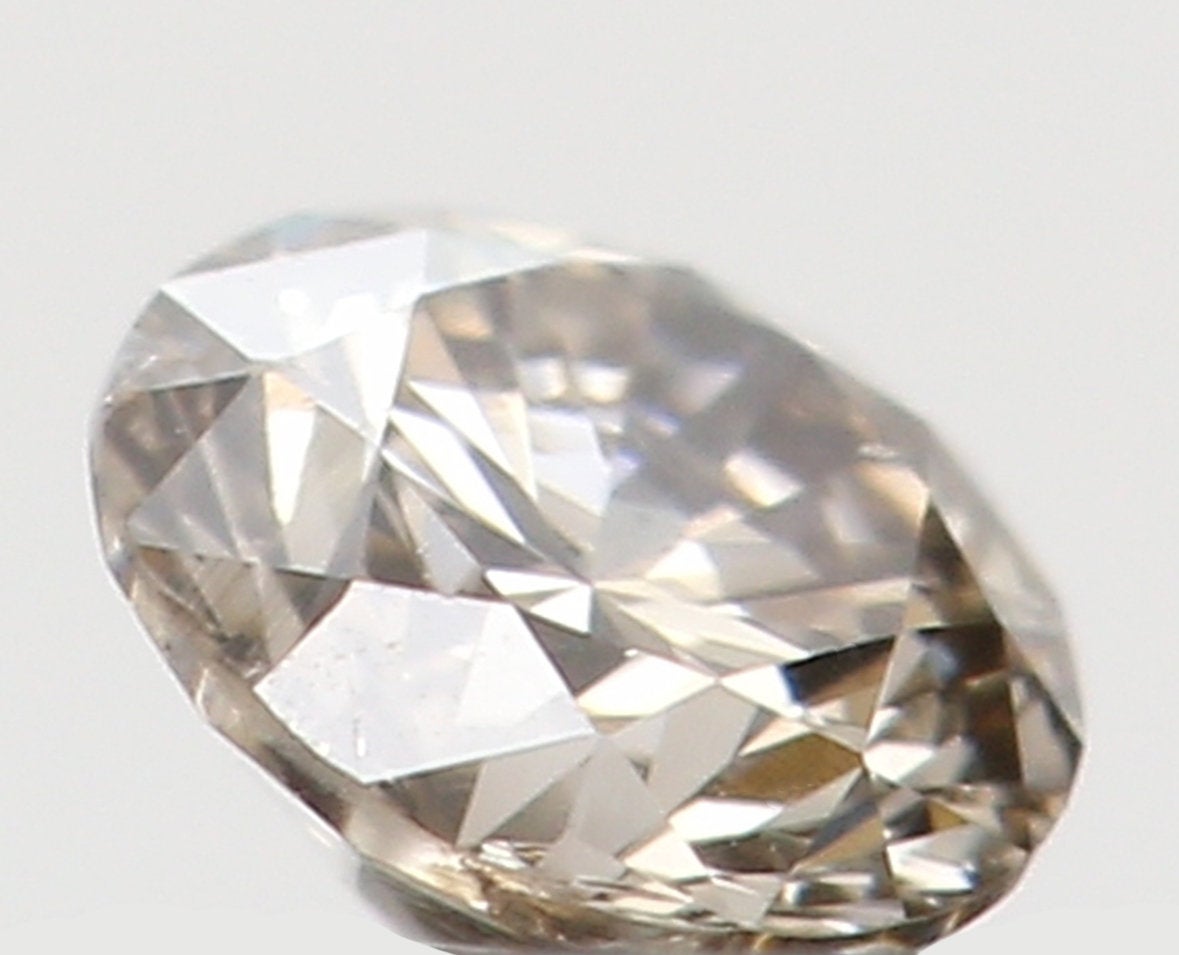 Natural Loose Diamond Round Brown Color I1 Clarity 2.90 MM 0.104 Ct KR1231