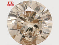 Natural Loose Diamond Round Brown Color I1 Clarity 3.80 MM 0.21 Ct L5939