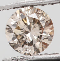 Natural Loose Diamond Round Brown Color I1 Clarity 3.40 MM 0.16 Ct KR1010