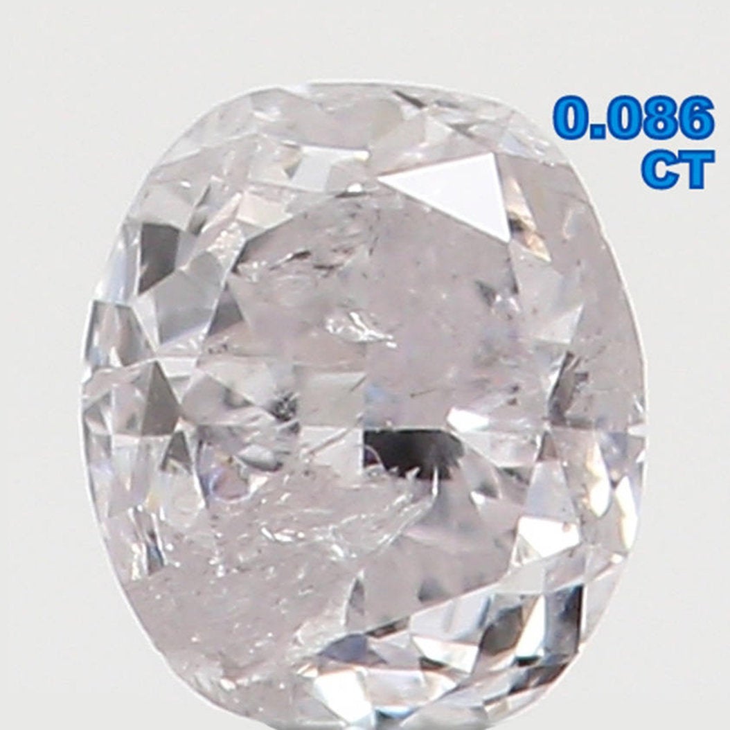 0.086 Ct Natural Loose Diamond, Oval Diamond, Light Pink Diamond, Antique Diamond, Oval Cut Diamond, Rustic Diamond, Real Diamond L4352