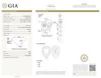 GIA Certified Natural Loose Pear Modified Brilliant Cut Diamond, Fancy Light Green-Yellow Color Diamond, Pear Shape Diamond 0.32 CT L4429
