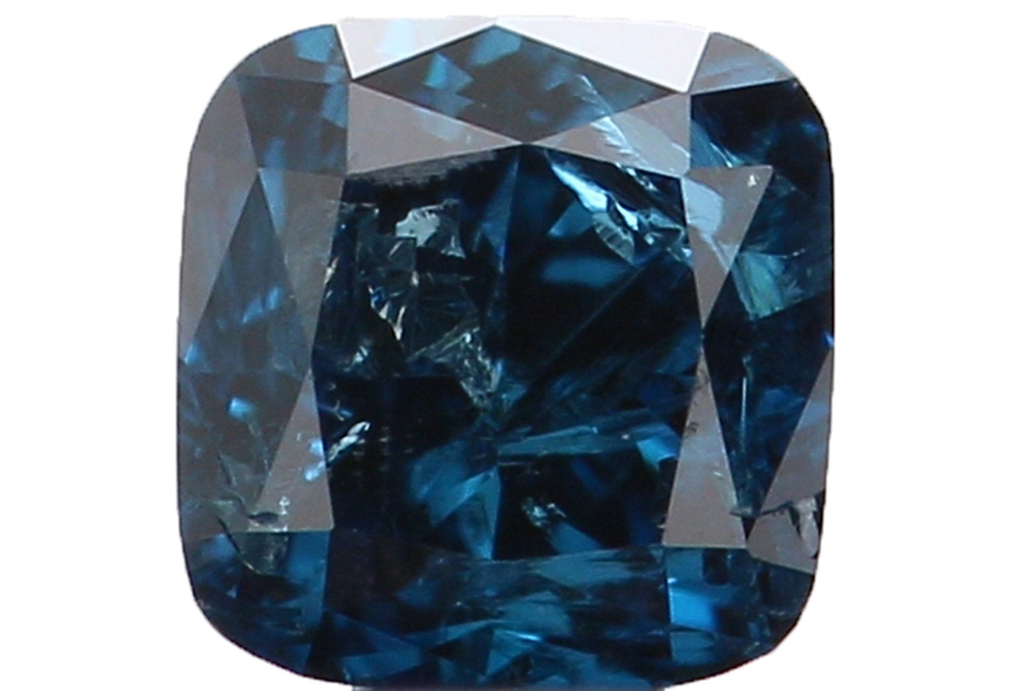 Natural Loose Diamond Cushion Blue Color I3 Clarity 2.90 MM 0.16 Ct KR186