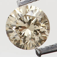 Natural Loose Diamond Round Brown Color SI2 Clarity 2.85 MM 0.10 Ct L5990