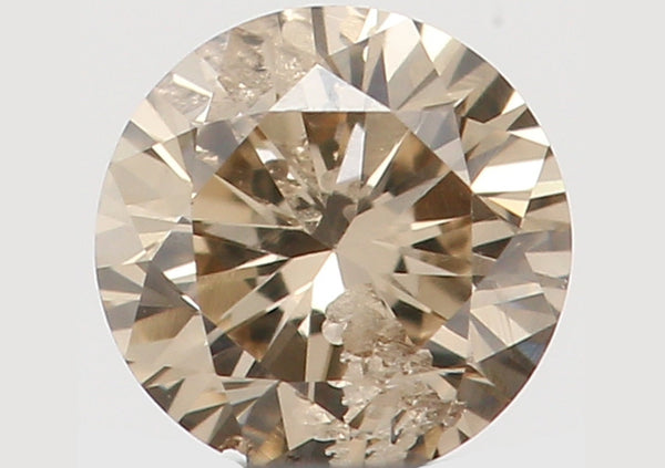 Natural Loose Diamond Round Brown Color SI2 Clarity 3.30 MM 0.13 Ct L5991