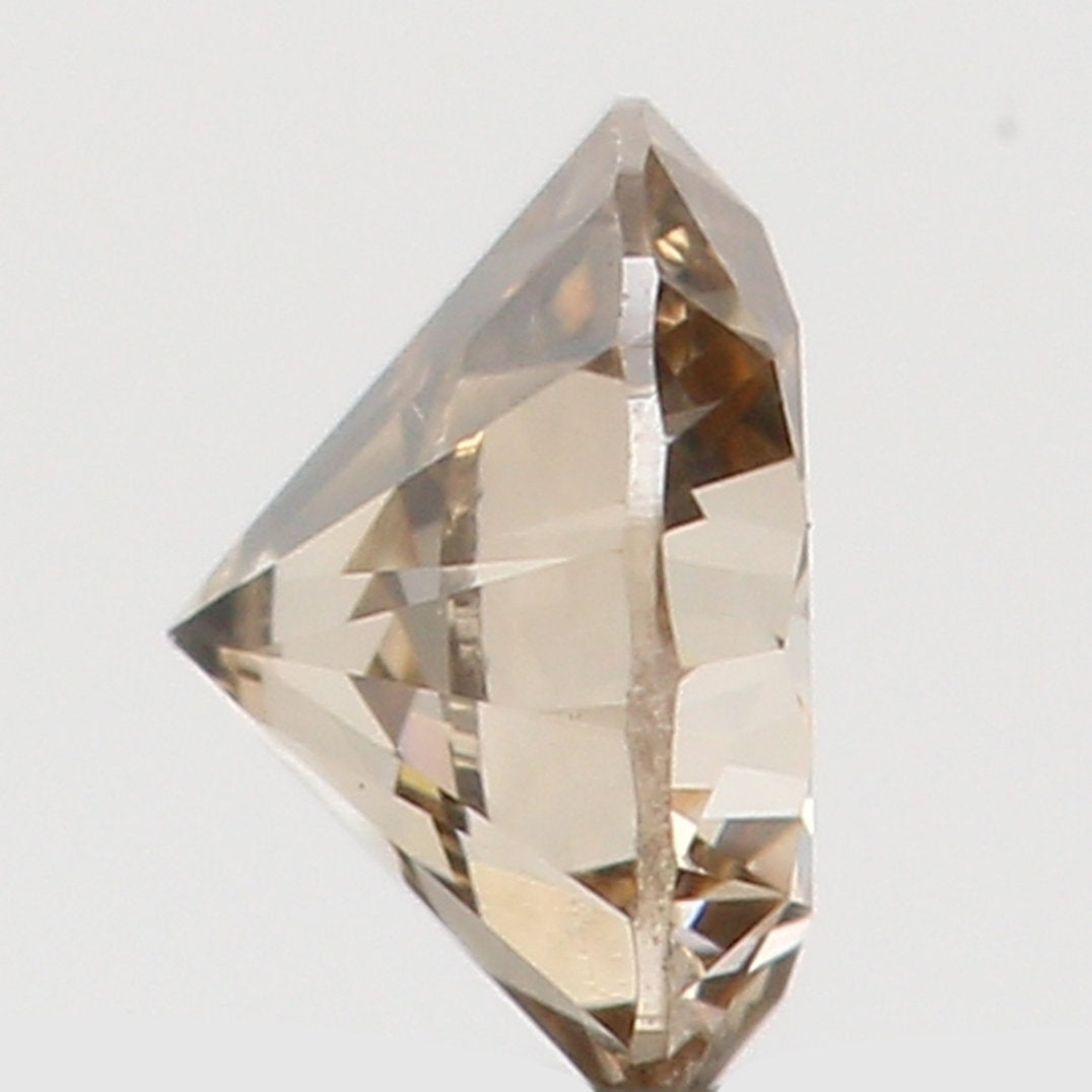 Natural Loose Diamond Round Brown Color SI2 Clarity 3.30 MM 0.13 Ct L5991