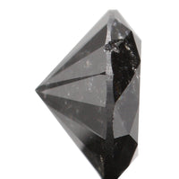 Natural Loose Diamond Round Black Grey Color I3 Clarity 4.75 MM 0.43 Ct KDL5995