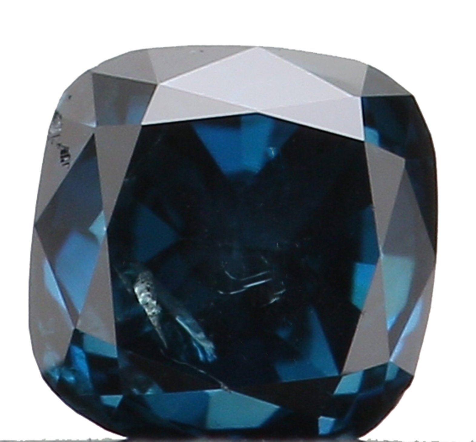 Natural Loose Diamond Cushion Blue Color SI2 Clarity 2.80 MM 0.17 Ct KR1082