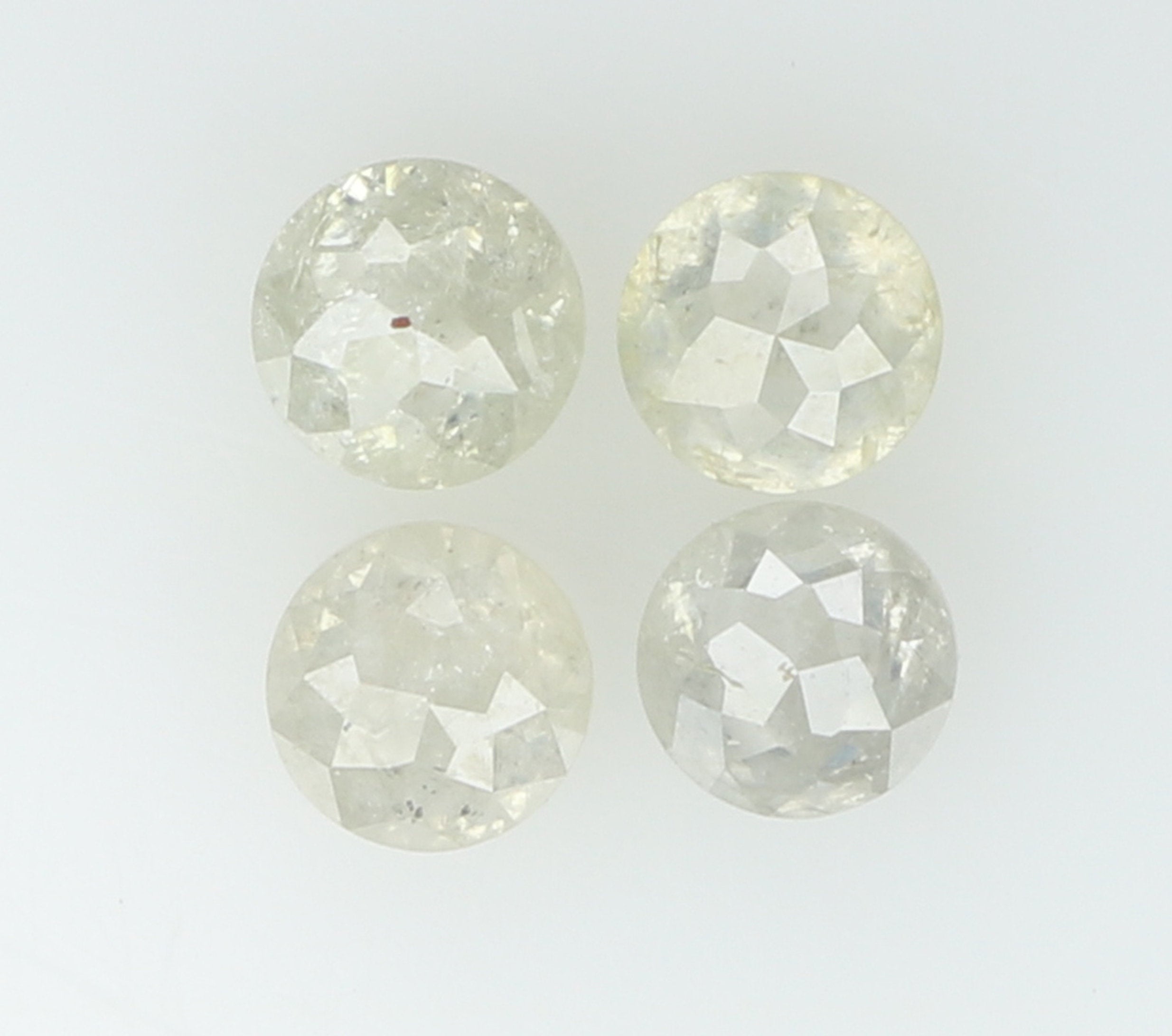 Natural Loose Diamond Round Rose Cut Grey Color I3 Clarity 4 Pcs 0.94 Ct KDK1036