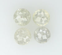 Natural Loose Diamond Round Rose Cut Grey Color I3 Clarity 4 Pcs 0.94 Ct KDK1036