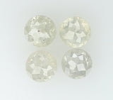 Natural Loose Diamond Round Rose Cut Grey Color I3 Clarity 4 Pcs 0.94 Ct KDK1036