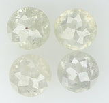 Natural Loose Diamond Round Rose Cut Grey Color I3 Clarity 4 Pcs 0.94 Ct KDK1036