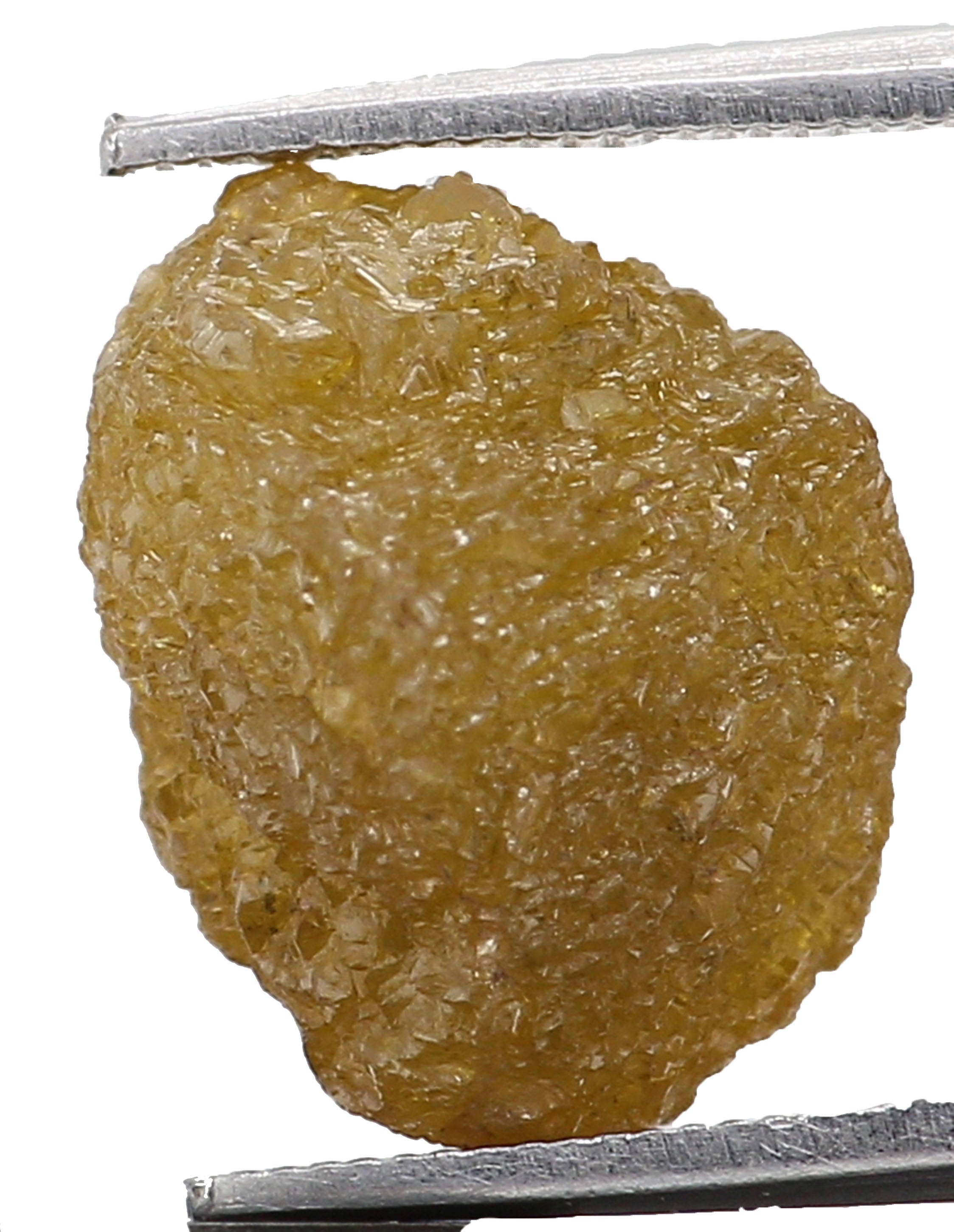 3.34 CT Natural Loose Rough Shape Diamond Yellow Color Rough Cut Diamond 8.50 MM Natural Yellow Color Rough Irregular Cut Diamond QK1038