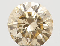 Natural Loose Diamond Round Orange Color SI2 Clarity 3.10MM 0.12 Ct KR653