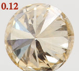 Natural Loose Diamond Round Orange Color SI2 Clarity 3.10MM 0.12 Ct KR653