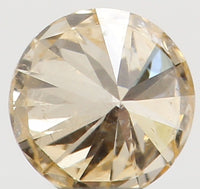 Natural Loose Diamond Round Orange Color SI2 Clarity 3.10MM 0.12 Ct KR653
