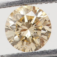 Natural Loose Diamond Round Orange Color SI2 Clarity 3.10MM 0.12 Ct KR653