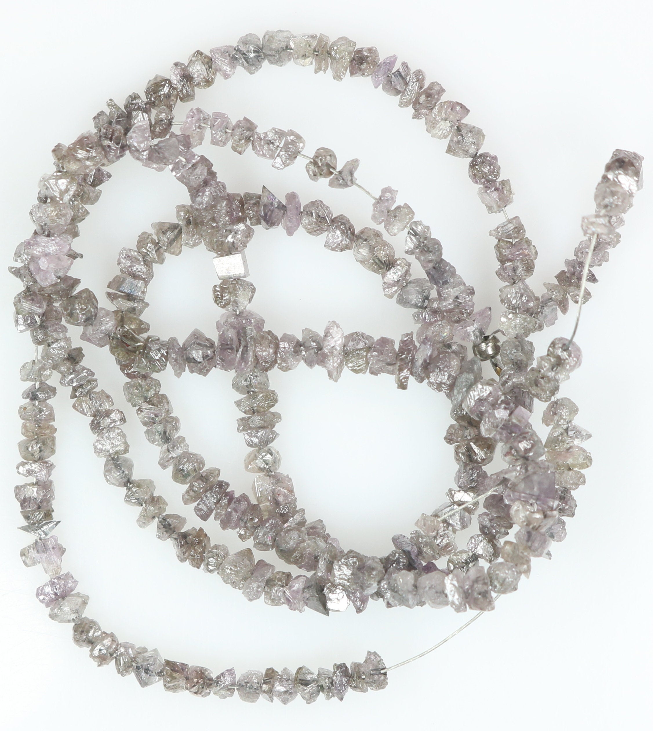 20.55 CT Natural Loose Rough Bead Shape Diamond Brown Color Rough Cut Diamond 2.00 MM Natural Pink Color Rough Drilling Bead Diamond LQ6129