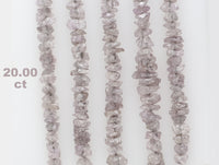 Natural Loose Diamond Rough Bead Brown Pink Color I3 Clarity 20.00 Ct L6121