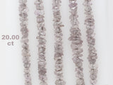 Natural Loose Diamond Rough Bead Brown Pink Color I3 Clarity 20.00 Ct L6121
