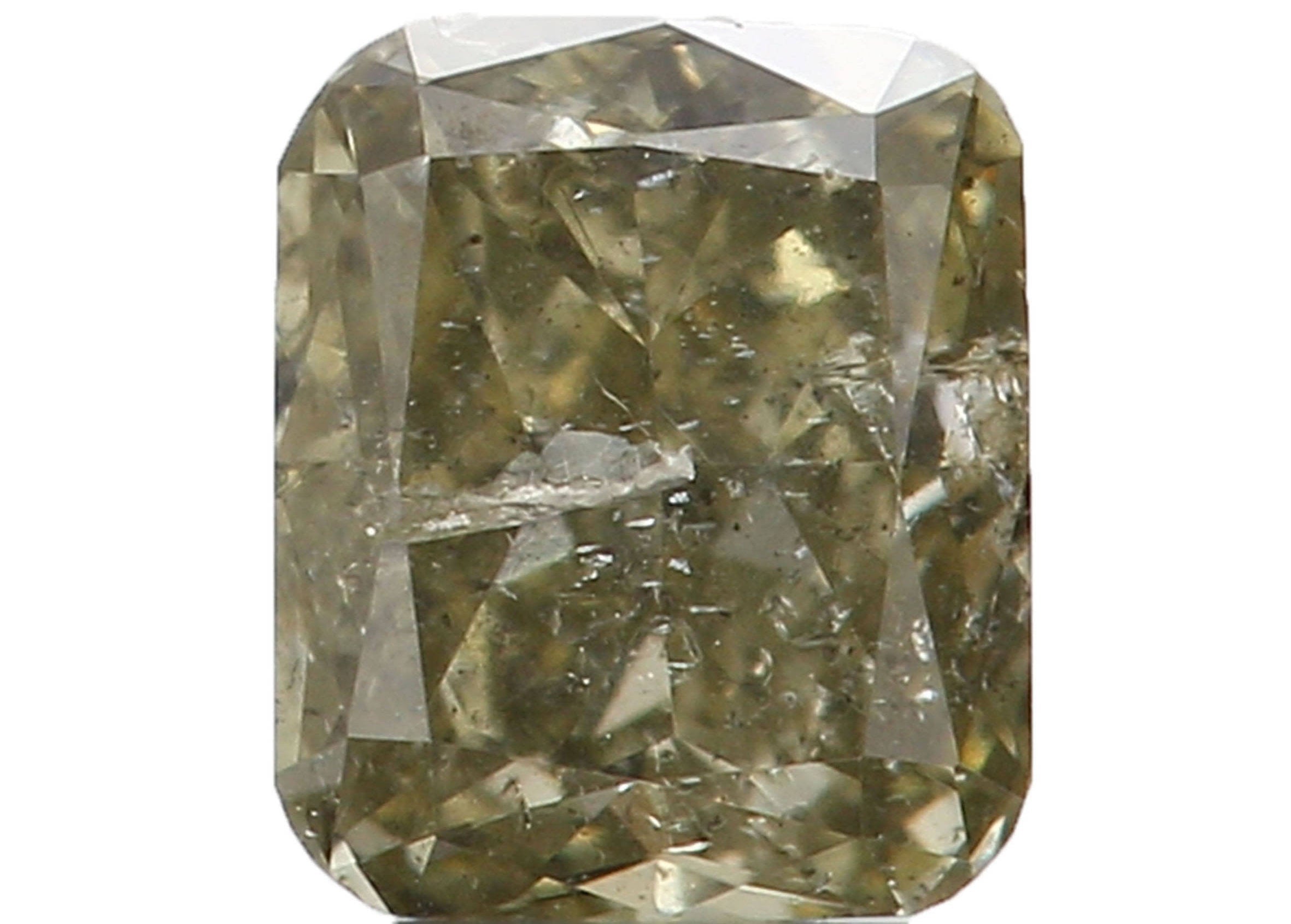 Natural Loose Diamond Cushion Green Color I2 Clarity 3.50 MM 0.19 Ct L5598