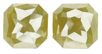 Natural Loose Diamond Radiant Pair Green Color I3 Clarity 2 Pcs 2.39 Ct KDK622