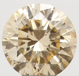 Natural Loose Diamond Round Orange Color SI2 Clarity 3.10MM 0.12 Ct KR653