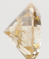 Natural Loose Diamond Round Orange Color SI2 Clarity 3.10MM 0.12 Ct KR653